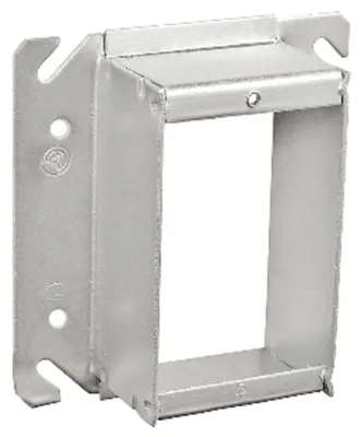 4" Square One Gang Device Tile Ring - 3/4" Raised