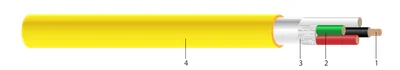 600V SEOPRENE PLUS® SEOOW Cable de Potencia Sin UL/CSA con Cubierta Amarilla 105°C. Sin Silicona. Aprobado por MSHA
