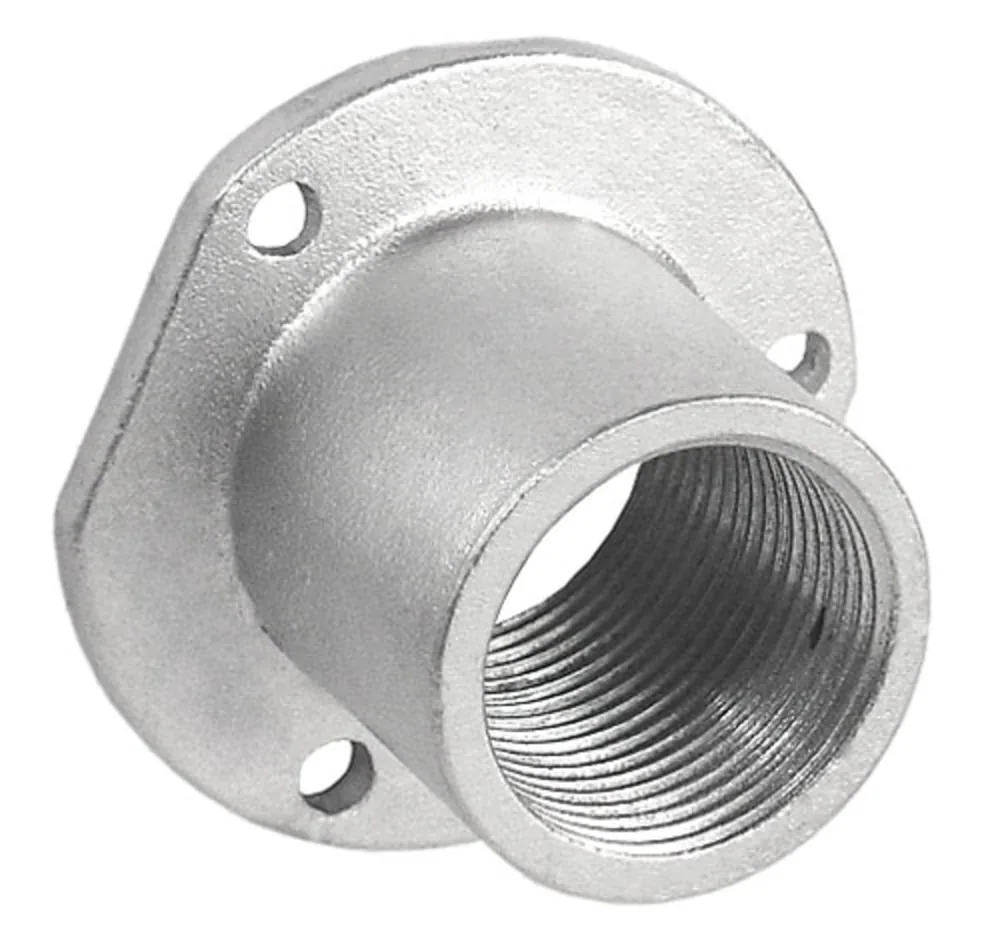 1-1/4" Rigid Concrete Slab Insert, Straight - Malleable Iron