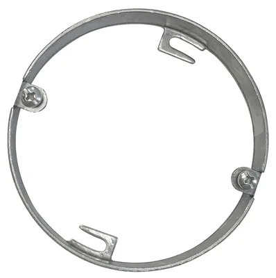 Anillo de Extensión para Caja Redonda Pan 4", 1/2" Profundidad - Embutida, Orejas de Fijación 2-3/4" O.C.