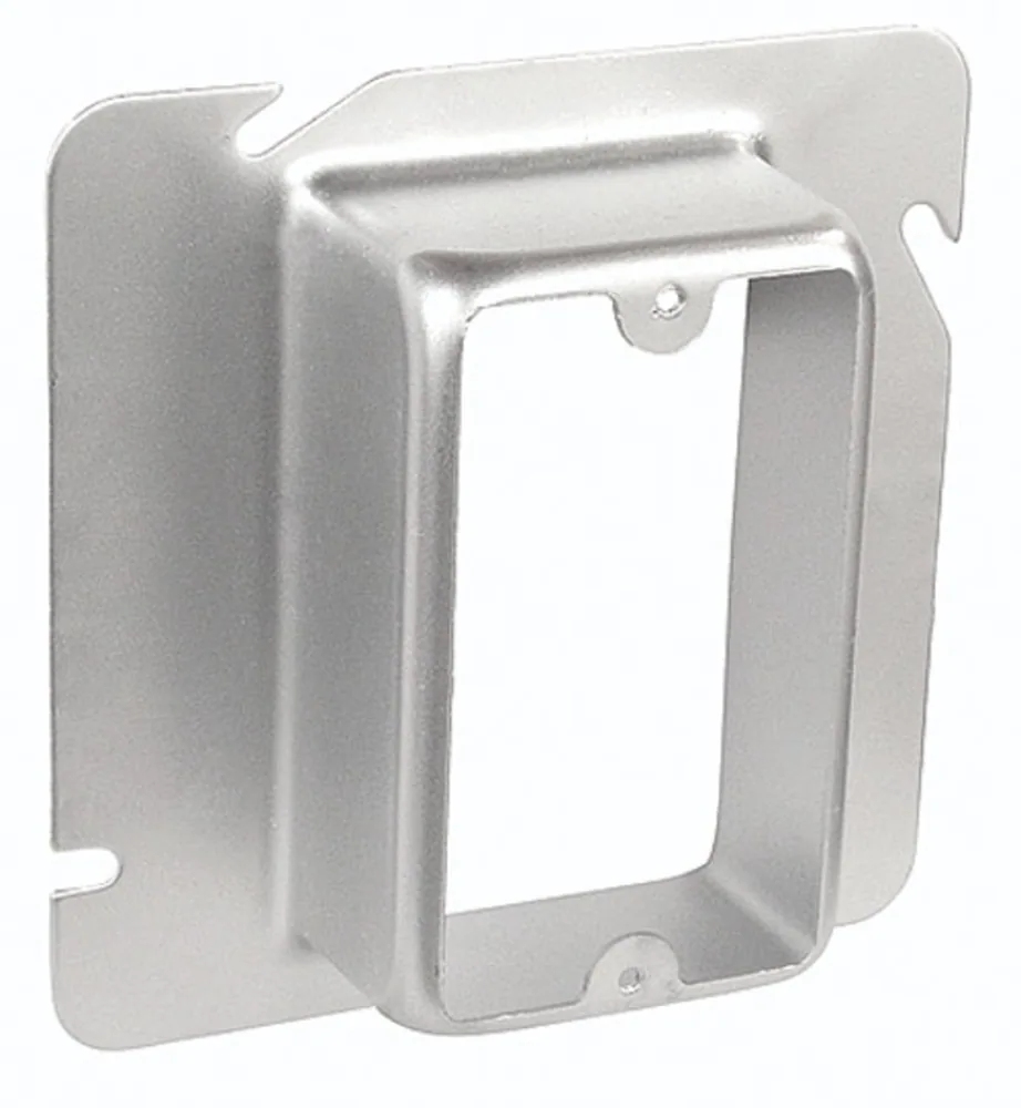 4-11/16" Square One Gang Device Ring - 1-1/2" Raised