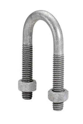 PERNO EN U RMC 1" CON TUERCAS HEXAGONALES GALVANIZADO