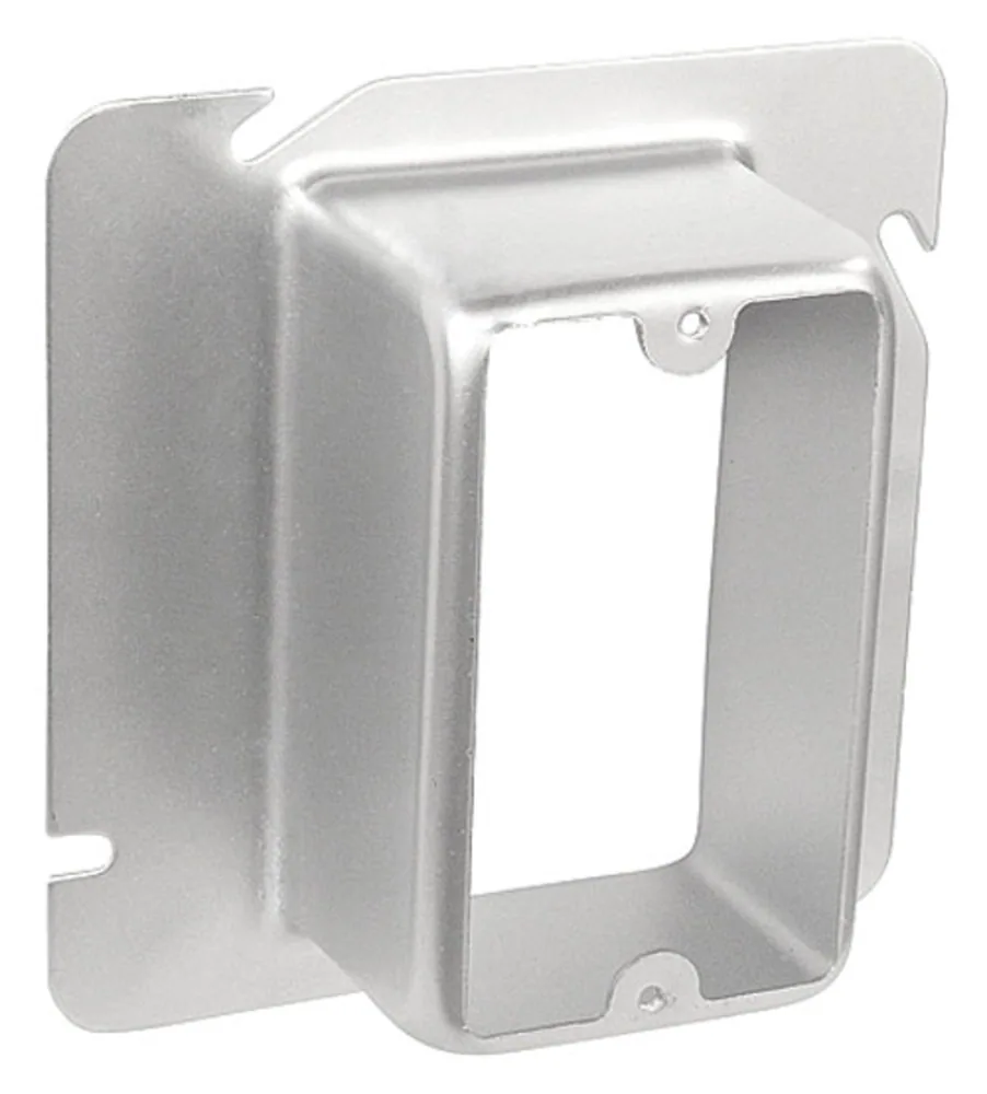 4-11/16" Square One Gang Device Ring - 2" Raised