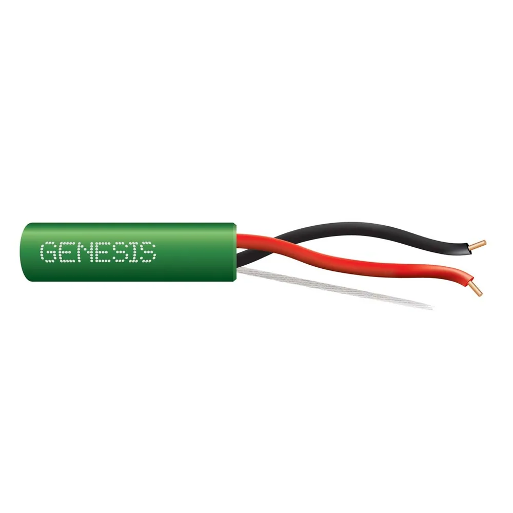 14 SOL CU 2/C N/S CL3P/FPLP PVC-LS GREEN GEN 1000 FT