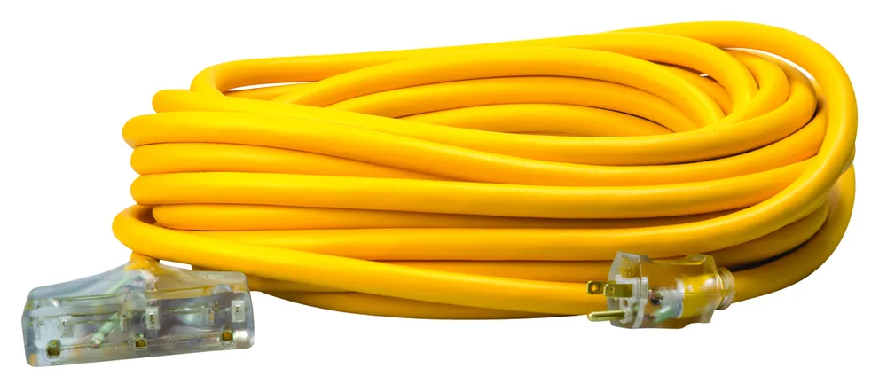 SOUTHWIRE, POLAR SOLAR 10/3 SJEOW 50' AMARILLO CONEXIÓN TRIPLE EXTERIOR PARA CLIMA FRÍO CON INDICADOR DE LUZ DE ENERGÍA