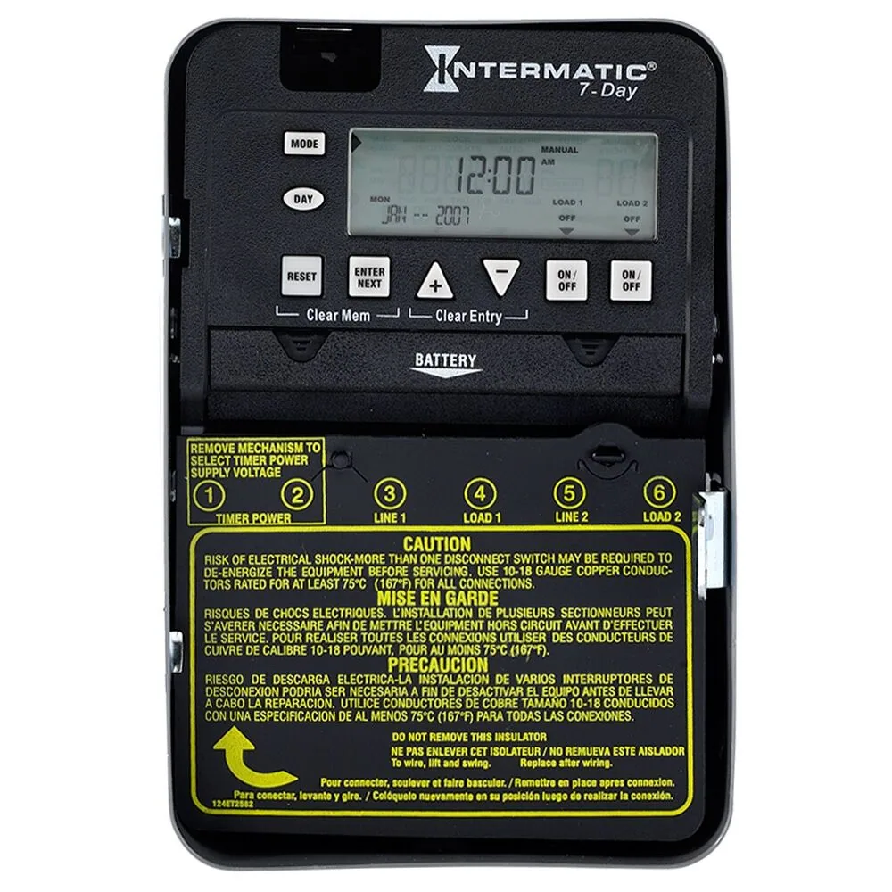 INTERRUPTOR DE TIEMPO ELECTRÓNICO DPST, 7 DÍAS