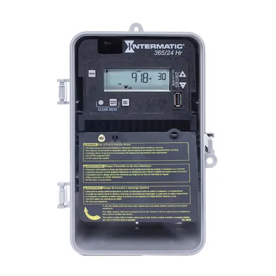 INTERRUPTOR DE TIEMPO,1 CIRCUITO,24 HORAS,CAJA PLÁSTICA 3R