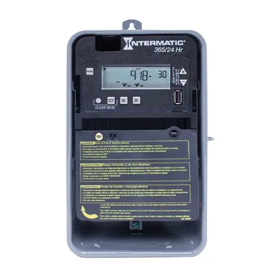 INTERRUPTOR TIEMPO/ELECTRONICO,2 CIRCUITOS,MECANICO 24 HORAS,ENCLOSURE ACERO 3R
