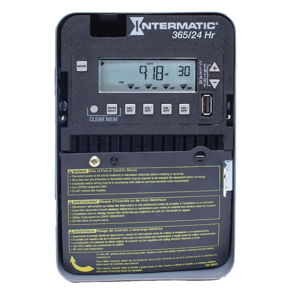 INTERRUPTOR TIEMPO-ELEC,4CH,MECÁNICO 24HR,ENCL INTERIOR