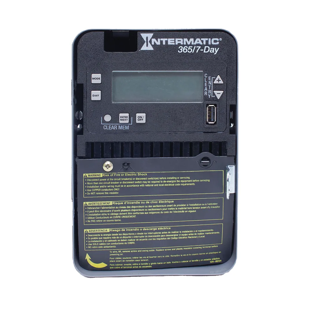 INTERRUPTOR DE TIEMPO ELECTRÓNICO, 1 CIRCUITO, 7 DÍAS, ENCLOSURE INTERIOR