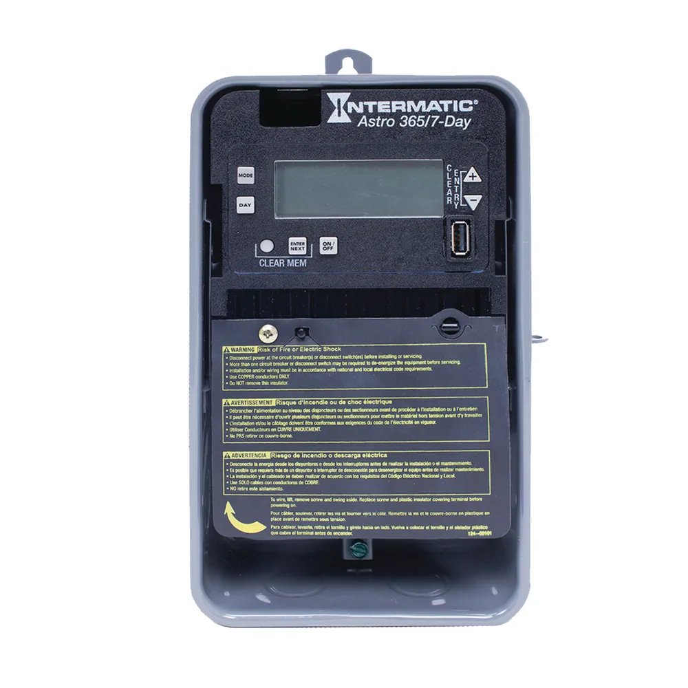 INTERRUPTOR DE TIEMPO ELECTRÓNICO, 1 CIRCUITO, ASTRONÓMICO, ENCLOSURE ACERO NEMA 3R