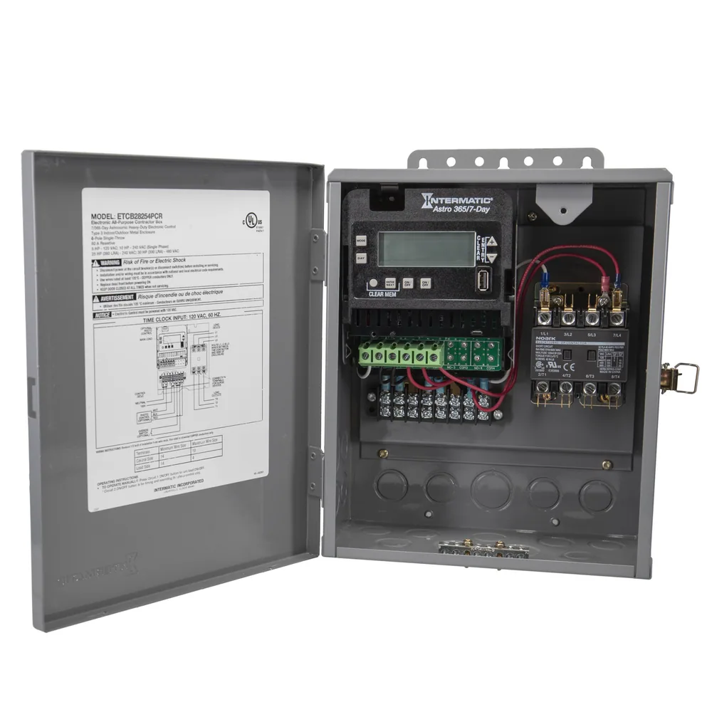4-POLE LIGHTING CONTRACTOR BOX