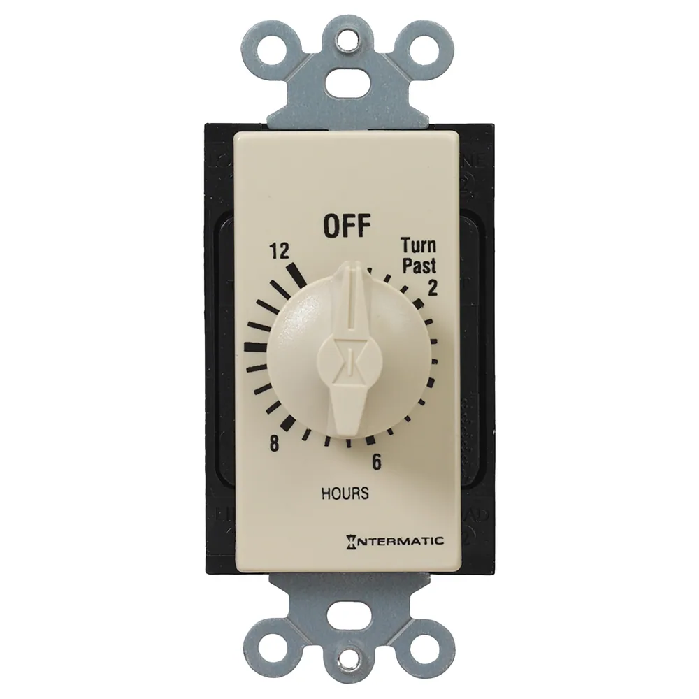 12 Hour Max Spring-Wound Timer, Ivory