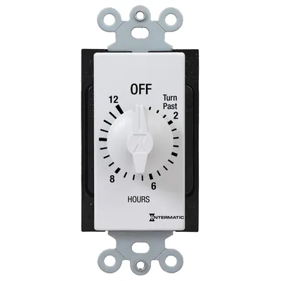 12 Hour Max Spring-Wound Timer, White