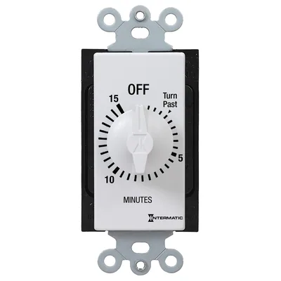 15 Minute Max Spring-Wound Timer, White