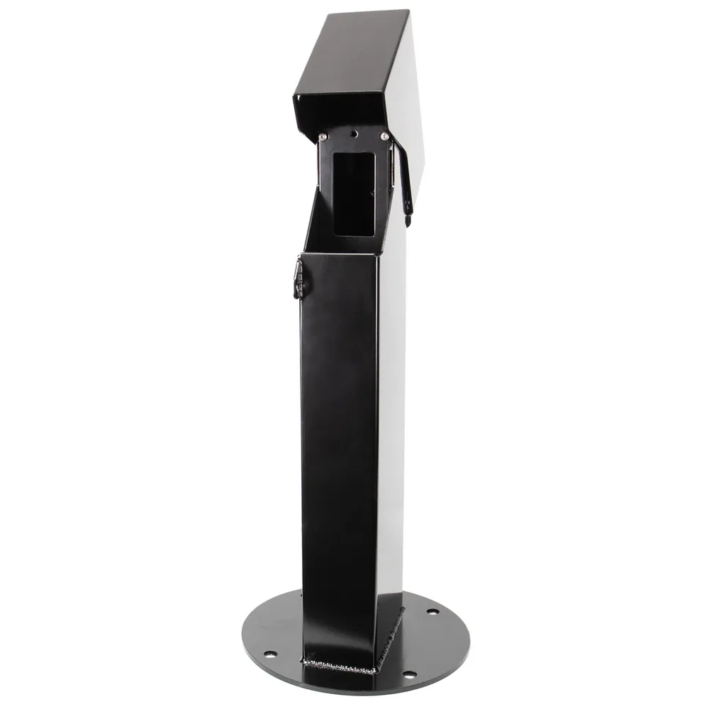 PEDESTAL-1-GANG,18", BLACK