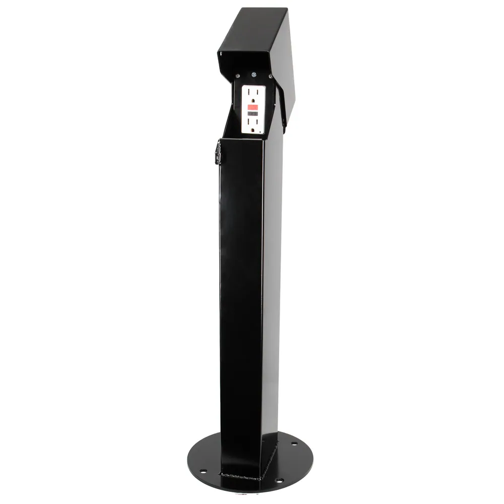 PEDESTAL-1-GANG,24" NEGRO