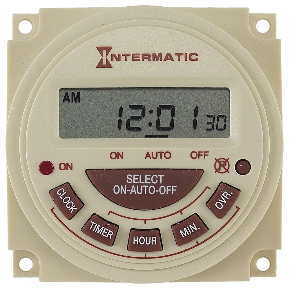 Electronic panel mount timer