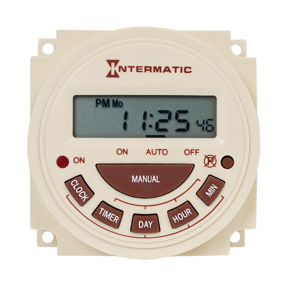 Electronic panel mount timer