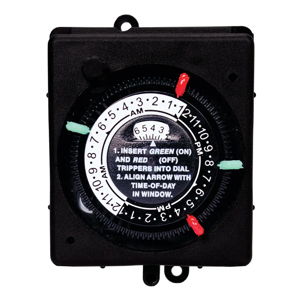 Mechanical panel mount timer