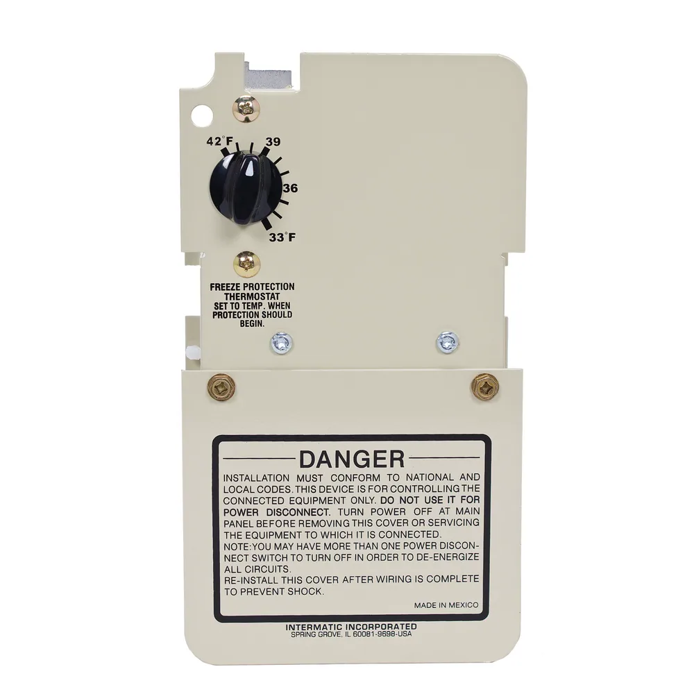 Freeze protection thermostat mechanism