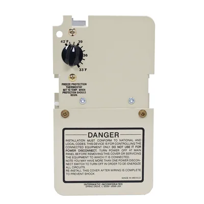 Freeze protection thermostat mechanism