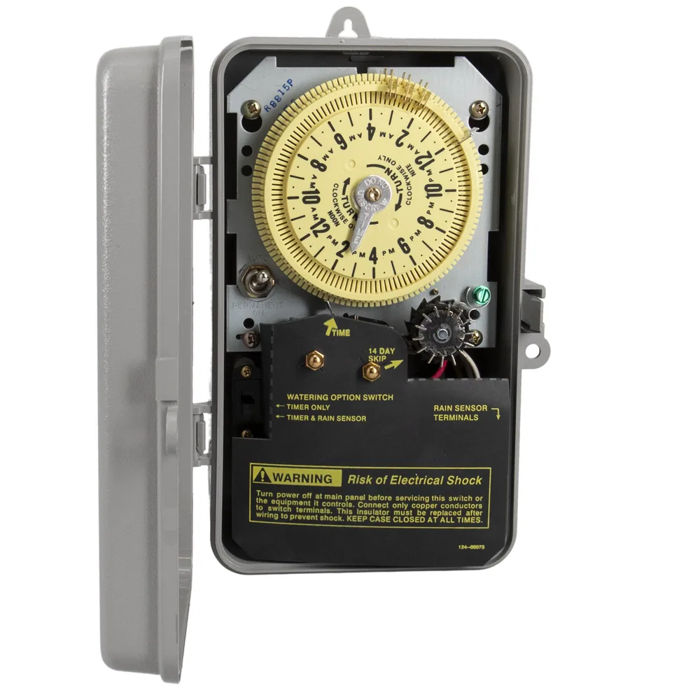 TIMER DE RIEGO 24HR 120V CON SENSOR DE LLUVIA