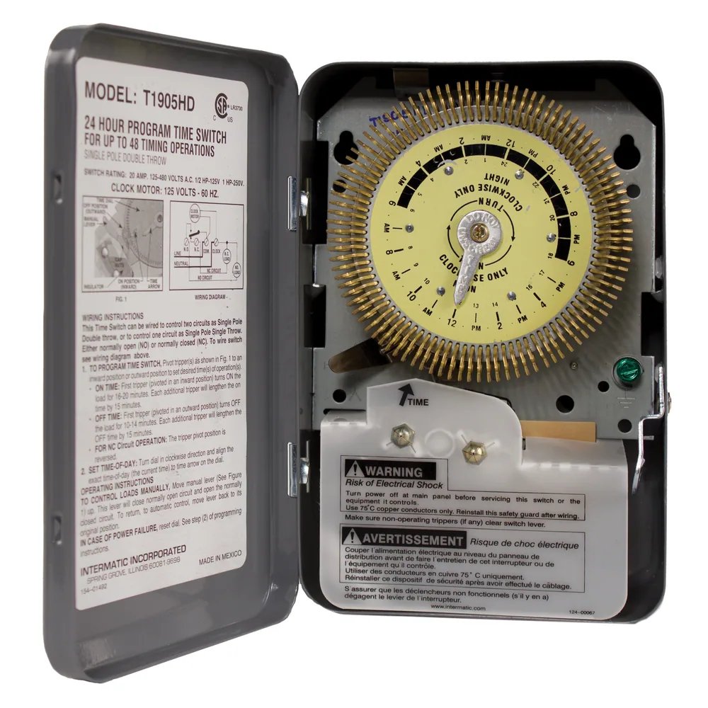TIME SWITCH W METAL DIAL