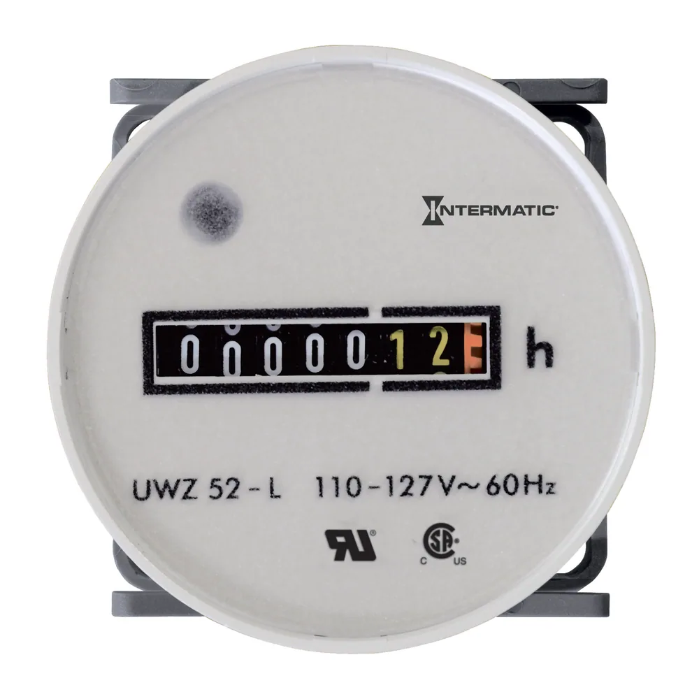 HORÓMETRO CA, 120V, MONTAJE EMPOTRADO