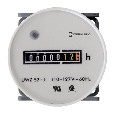 AC HOUR METER,120V,FLUSH MOUNT