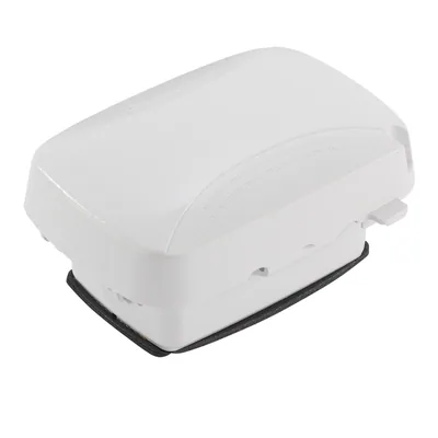 TAPA A PRUEBA DE INTEMPERIE, INDIVIDUAL, VER/HOR 2.75 BLANCO
