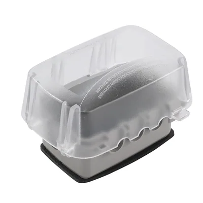 TAPA A PRUEBA DE INTEMPERIE, INDIVIDUAL, VER/HOR 3.625 TRANSPARENTE