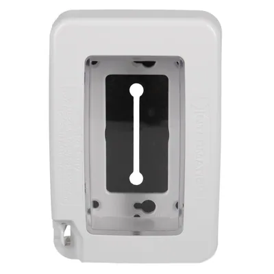 TAPA A PRUEBA DE INTEMPERIE PERFIL BAJO, EXTRA DUTY, CAJA SENCILLA, BLANCO