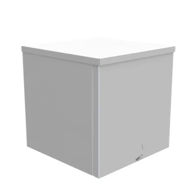 10x10x10 Screw Cover Type 3R UL Listed Steel Knockouts ANSI 61 Gray Quad D Knockout for Lock Emboss Mounting Holes in Back