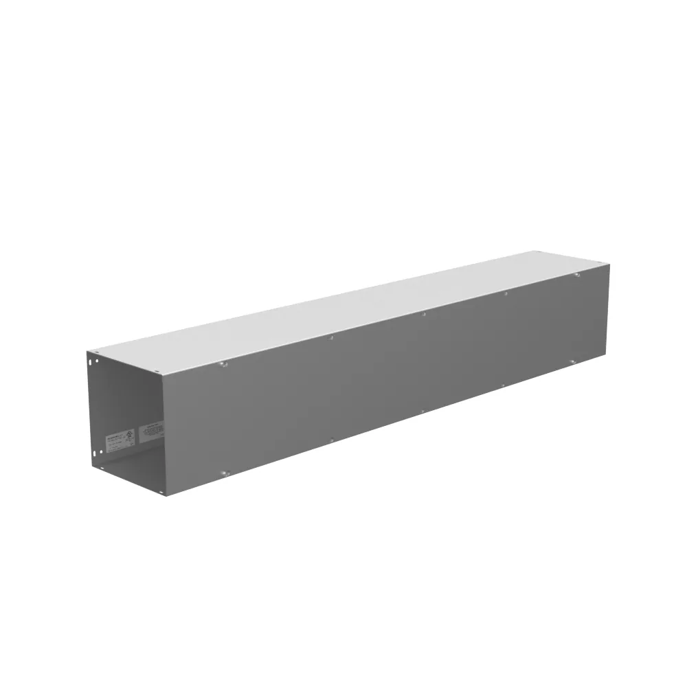10x120x10 Screw Cover Wireway Type 1 UL Listed Steel No Knockouts No Paint