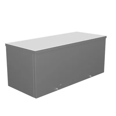 10X24X10 Screw Cover Wireway UL Listed Type 3R Steel No Knockouts No Paint Quad D Knockout for Lock
