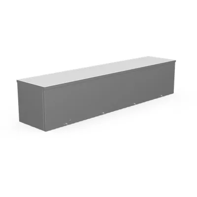10X48X10 Screw Cover Wireway UL Listed Type 3R Steel No Knockouts No Paint Quad D Knockout for Lock