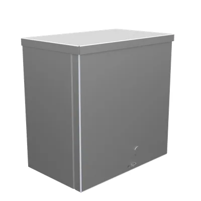 10X6X10 Screw Cover UL Listed Type 3R Steel No Knockouts No Paint Quad D Knockout for Lock