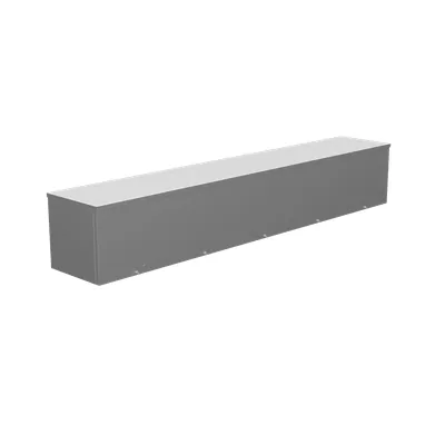 10X60X10 Screw Cover Wireway UL Listed Type 3R Steel No Knockouts No Paint Quad D Knockout for Lock