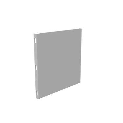Wireway End Type 1 10x10 Screw Cover ANSI 61 Gray Steel Universal No Knockouts