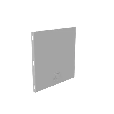 Wireway End Type 1 10x10 Screw Cover ANSI 61 Gray Steel Universal Knockouts