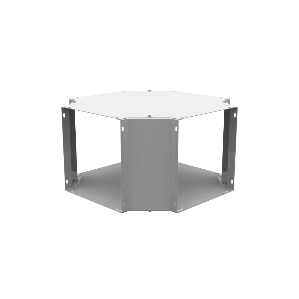 Wireway Cross Type 1 10x10 Screw Cover ANSI 61 Gray Steel