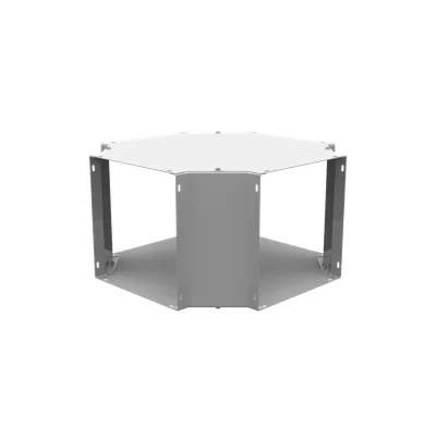 Wireway Cross Type 1 10x10 Screw Cover ANSI 61 Gray Steel