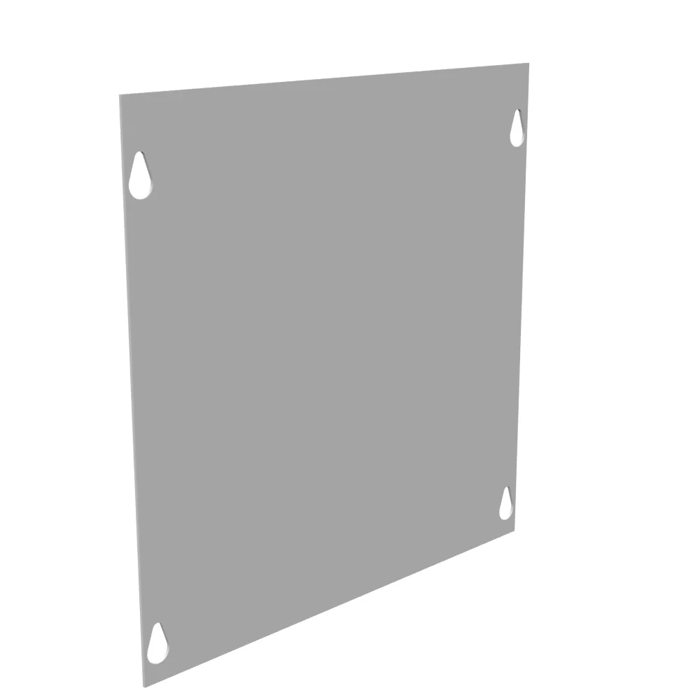 Tapa Atornillada Frontal Tipo 1 10x10 Acero Gris ANSI 61 Tapa de Reemplazo Sin Troqueles