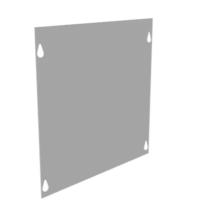 Front Screw Cover Type 1 10x10 Screw Cover ANSI 61 Gray Steel Replacement Cover No Knockouts