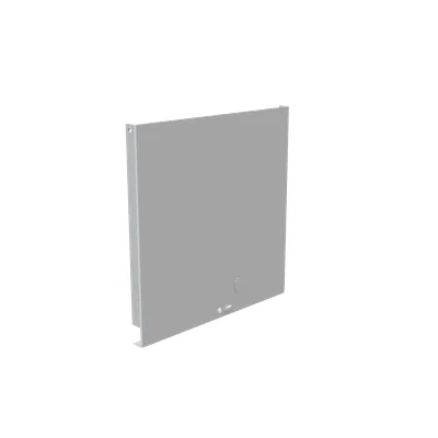 Front Cover Type 3R Non-UL Listed 10x10 Screw Cover ANSI 61 Gray Steel