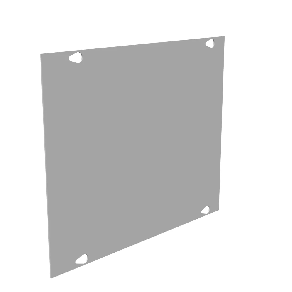 Wireway Cover Non-UL Listed 10x12 Sscrew Cover ANSI 61 Gray Steel