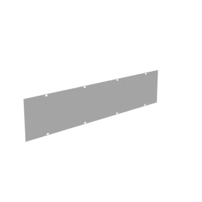 Wireway Cover Type 1 10x48 Screw Cover ANSI 61 Gray Steel Replacement Cover No Knockouts