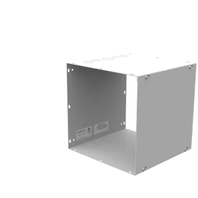 12X12X12 Screw Cover Wireway UL Listed Type 1 Steel Knockouts ANSI 61 Gray