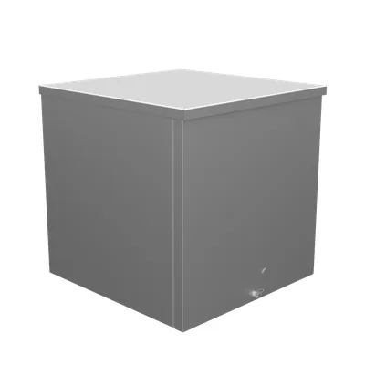 12x12x12 Screw Cover Type 3R UL Listed Steel No Knockouts No Paint Quad D Knockout for Lock Emboss Mounting Holes in Back